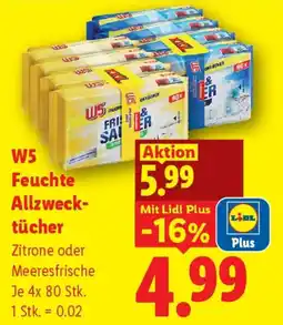 Lidl W5 Feuchte Allzwecktücher Angebot