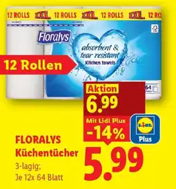 Lidl Floralys Küchentücher Angebot