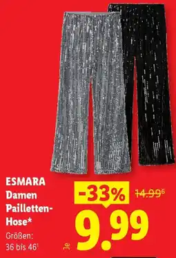 Lidl ESMARA Damen Pailletten-Hose Angebot