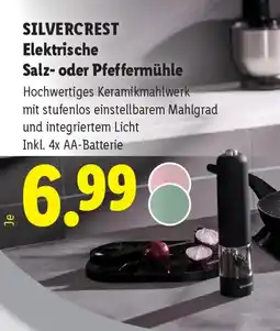 Lidl Silvercrest Elektrische Salz- oder Pfeffermühle Angebot