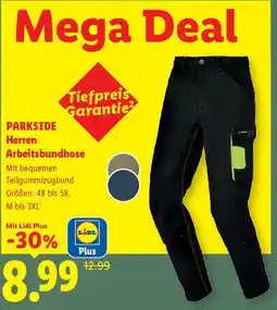Lidl PARKSIDE Herren Arbeitsbundhose Angebot