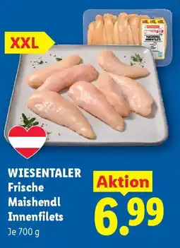 Lidl Wiesentaler Frische Maishendl Innenfilets Angebot