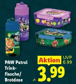 Lidl PAW Patrol Trinkflasche/ Brotdose Angebot