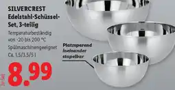 Lidl SILVERCREST Edelstahl-Schüssel Set Angebot