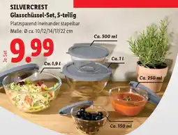 Lidl SILVERCREST Glasschüssel-Set Angebot