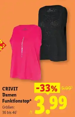 Lidl CRIVIT Damen Funktions top Angebot