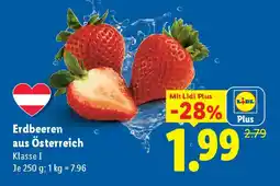 Lidl Erdbeeren aus Österreich Angebot