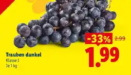 Lidl Trauben dunkel Angebot