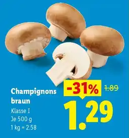 Lidl Champignons braun Angebot