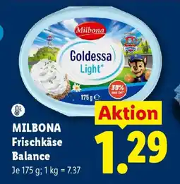Lidl MILBONA Frischkäse Balance Angebot