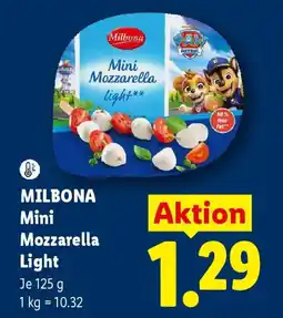 Lidl Milbona Mini Mozzarella Light Angebot