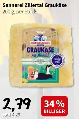 Eurogast Grissemann Sennerei Zillertal Graukäse Angebot