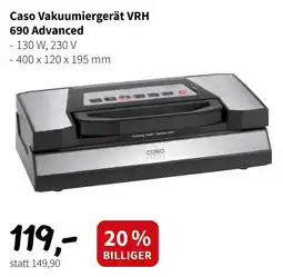 Eurogast Grissemann Caso Vakuumiergerät VRH 690 Advanced Angebot