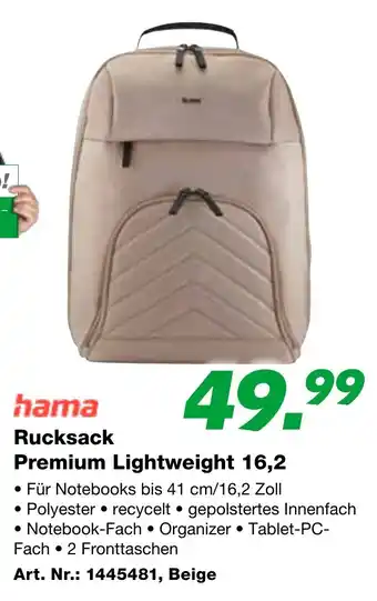 Hama Rucksack Premium Lightweight 16,2