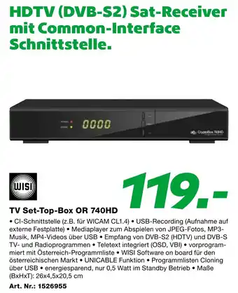 TV Set-Top-Box OR 740HD
