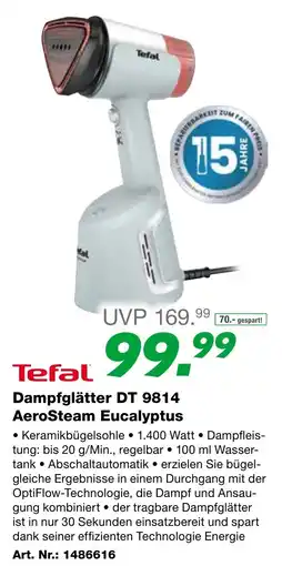 EP Tefal Dampfglätter DT 9814 AeroSteam Eucalyptus Angebot
