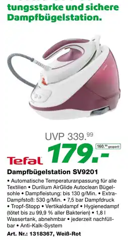 EP Tefal Dampfbügelstation SV9201 Angebot