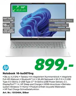 EP HP Notebook 16-bu0870ng Angebot