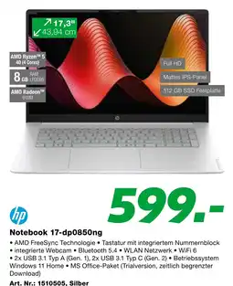 EP hp Notebook 17-dp0850ng Angebot