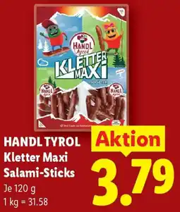 Lidl HANDL TYROL Kletter Maxi Salami-Sticks Angebot