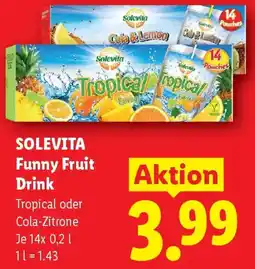 Lidl Solevita Funny Fruit Drink Angebot