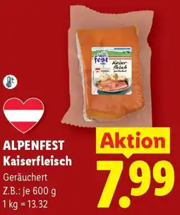 Lidl Alpenfest Kaiserfleisch Angebot