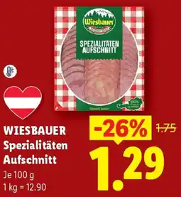 Lidl Wiesbauer Spezialitäten Aufschnitt Angebot