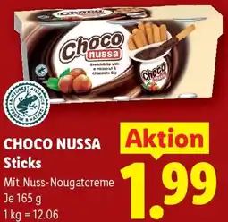 Lidl Choco Nussa Sticks Angebot