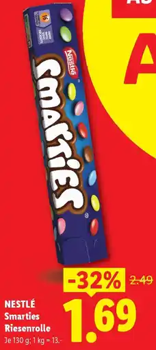 Lidl Nestlé Smarties Riesenrolle Angebot