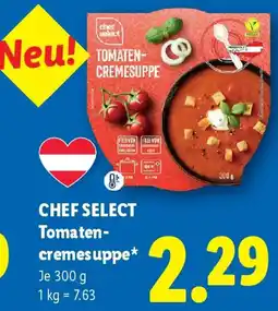 Lidl Chef Select Tomatencremesuppe Angebot