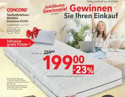 Matratzen Concord CONCORD Taschenfederkern- Matratze DuraCore H4 H5 Angebot