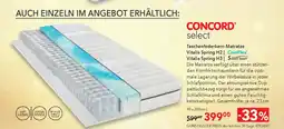Matratzen Concord CONCORD Taschenfederkern-Matratze Vitalis Spring H2 | Vitalis Spring H3 Angebot