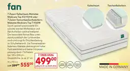Matratzen Concord fan 7-Zonen Kaltschaum-Matratze Medicare Top KS H3|H4 oder 7-Zonen Tonnentaschenfederkern- Matratze Medicare Top T H3|H4 Angebot