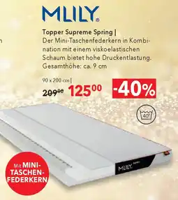 Matratzen Concord MLILY Topper Supreme Spring Angebot