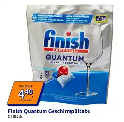 Action Finish Quantum Geschirrspültabs Angebot