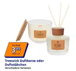 Action Treewick Duftkerze oder Duftstäbchen Angebot