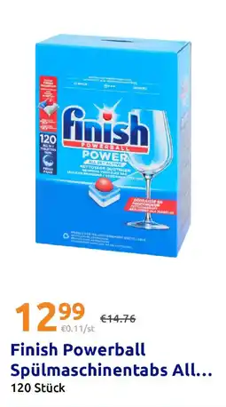 Action Finish Powerball Spülmaschinentabs All Angebot
