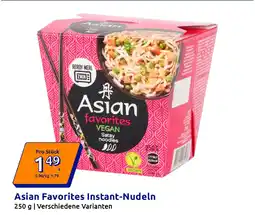 Action Asian Favorites Instant-Nudeln Angebot