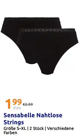 Action Sensabelle Nahtlose Strings Angebot