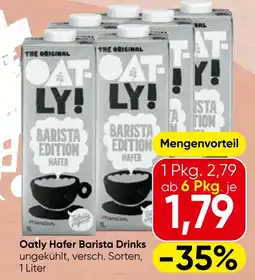 Spar Oatly Hafer Barista Drinks Angebot