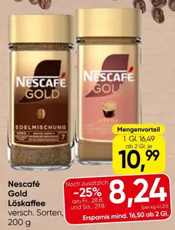 Spar Nescafé Gold Löskaffee Angebot