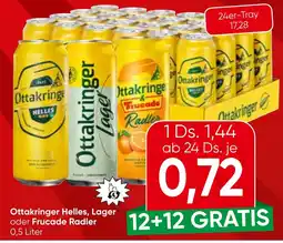 Spar Ottakringer Helles, Lager oder Frucade Radler Angebot