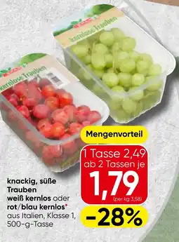 Spar kernlose Trauben Angebot