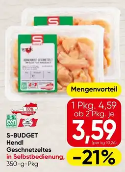 Spar S-Budget Hendl Geschnetzeltes Angebot