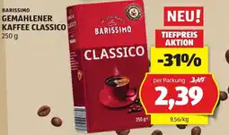 Hofer Barissimo Gemahlener Kaffee Classico Angebot