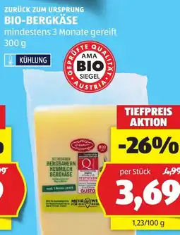 Hofer Bio-Bergkäse Angebot