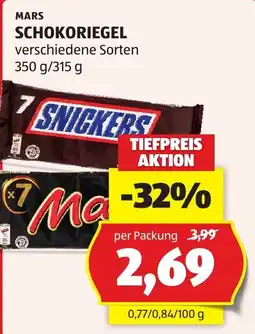 Hofer Mars Schokoriegel Angebot