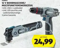 Hofer FERREX 12 V BOHRMASCHINE/MULTIFUNKTIONSWERKZEUG Angebot