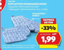 Hofer Crofton Topflappen/Ofenhandschuhe Angebot