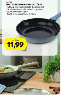 Hofer Crofton Bunte Keramik-Pfannen/Töpfe Angebot